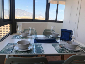 Apartamento Torre II Las Palmeras mit seitlichem Meerblick und Pool in Fuengirola